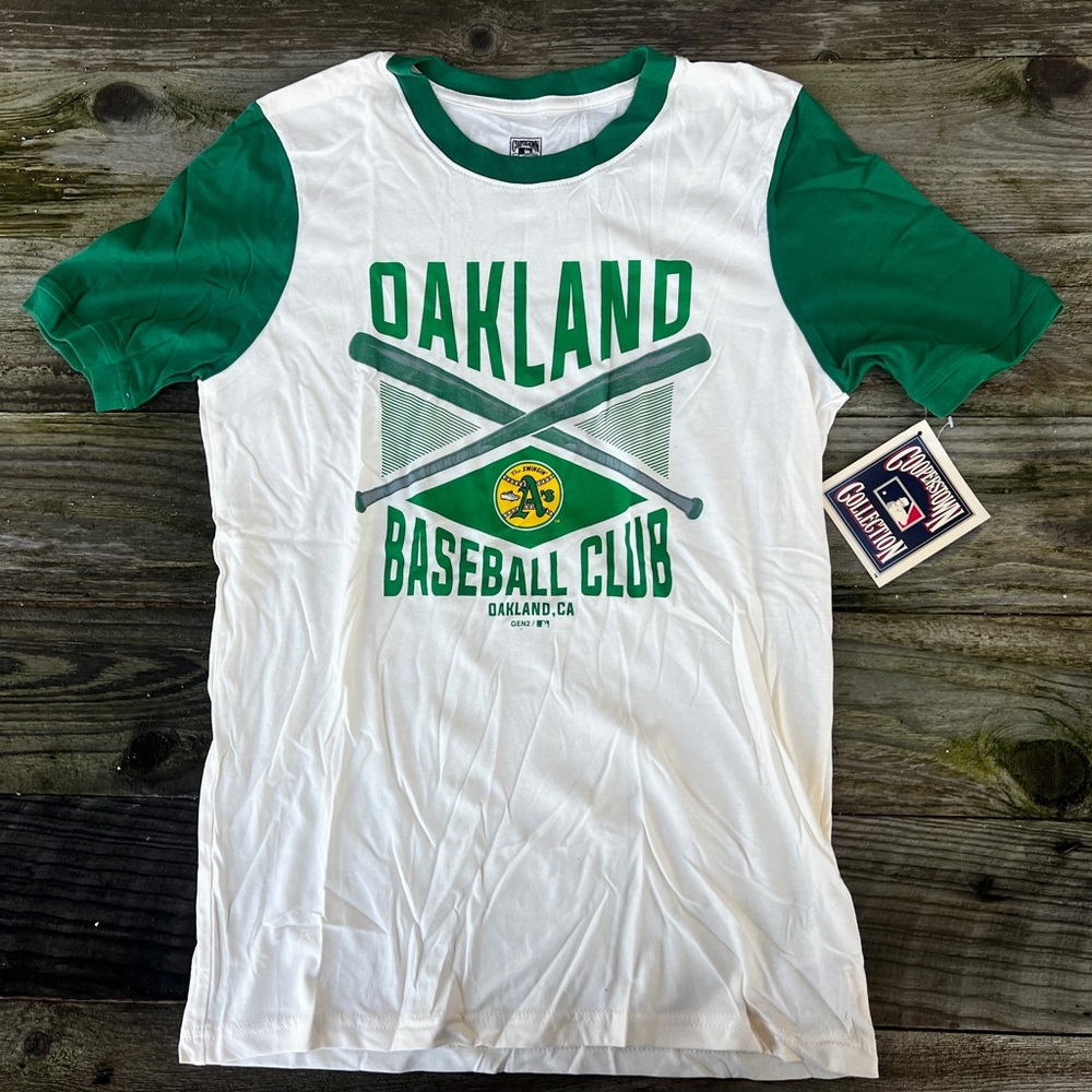 Oakland Baseball Club Youth Tee - Green & White